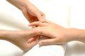 Hand and finger massage Royalty Free Stock Photo