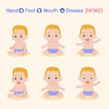 Hand, Foot, and Mouth Disease HFMD Medical Health care concept