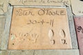 Hand- and Footprints of Peter O'Toole in front of the TCL Chinese Theatre