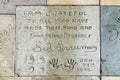 Hand- and Footprints of Sid Grauman in front of the TCL Chinese Theatre
