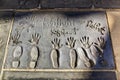 Hand- and Footprints of Twilight Saga Actors in front of the TCL Chinese Theatre