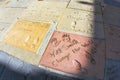 Hand- and Footprints of Will Smith and Peter O'Toole in front of the TCL Chinese Theatre