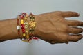 A hand full of Rakhi on the event of rakshabandhan in India.