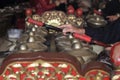 Hand of Gamelan Player, Traditional Java, Indonesia Musical Instrument Royalty Free Stock Photo