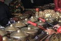 Hand of Gamelan Player, Traditional Java, Indonesia Musical Instrument Royalty Free Stock Photo