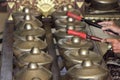 Hand of Gamelan Player, Traditional Java, Indonesia Musical Instrument Royalty Free Stock Photo