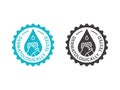 Hand gel sanitizer logo. Vector illustration.