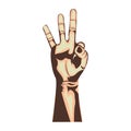 Hand gesture icon image