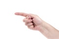 Hand gesture -one Royalty Free Stock Photo