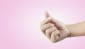 Hand gestures i love you You sign Royalty Free Stock Photo