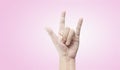 Hand gestures i love you You sign Royalty Free Stock Photo