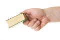 Hand giving book Royalty Free Stock Photo