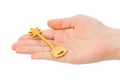 Hand giving key Royalty Free Stock Photo