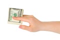 Hand giving money Royalty Free Stock Photo