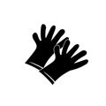 Hand glows logo icon vector illustration Royalty Free Stock Photo