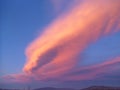 Hand of God cloud formation. Royalty Free Stock Photo