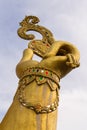 Hand of Golden statue of Ganesha