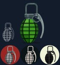 Hand grenade, army manual weapon Royalty Free Stock Photo