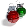 Hand grenade christmas tree ball