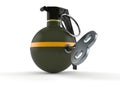 Hand grenade with clockwork key