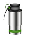 Hand grenade (smoke bomb) Royalty Free Stock Photo