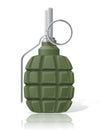 Hand grenade vector illustration Royalty Free Stock Photo