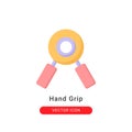 Hand grip icon in flat style. for your website design and logo. Vector graphics illustration and editable stroke Royalty Free Stock Photo