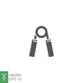 Hand grip Icon. Gym accessory glyph style