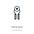 Hand grip icon vector. Trendy flat hand grip icon from gym equipment collection isolated on white background. Vector illustration Royalty Free Stock Photo