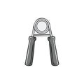Hand Grip Strength Trainer Tool with Spring for Exercise and Recovery Fitness Royalty Free Stock Photo