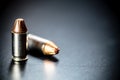 Hand Gun Pistol Ammunition Bullets Royalty Free Stock Photo