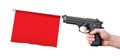 Hand gun prank Royalty Free Stock Photo