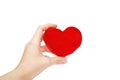 Hand with heart Royalty Free Stock Photo