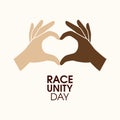 Race Unity Day vector