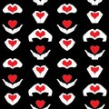 Hand and Heart Pattern