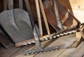 Hand-held garden tools Royalty Free Stock Photo