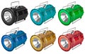 Hand-held LED lantern, for camping, white background in insulation