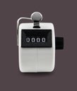 Hand held tally counter Royalty Free Stock Photo