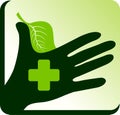 hand herbal doctor logo