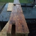 Rustic barn beam