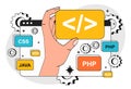 Hand hold code