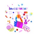 Hand Hold Coin Business Idea Investment Concept Banner