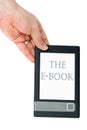 Hand hold e-book reader