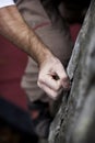 Hand hold - Rock climbing series Royalty Free Stock Photo