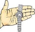 Hand Hold Wristwatch