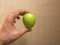 Hand holding Apple Ber Royalty Free Stock Photo