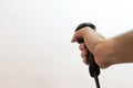 Hand holding Bar code scanner Royalty Free Stock Photo