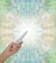 Crystal Healing with a Selenite Spiral Wand
