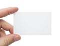 Hand holding business card Royalty Free Stock Photo