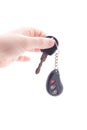 Hand holding car key Royalty Free Stock Photo